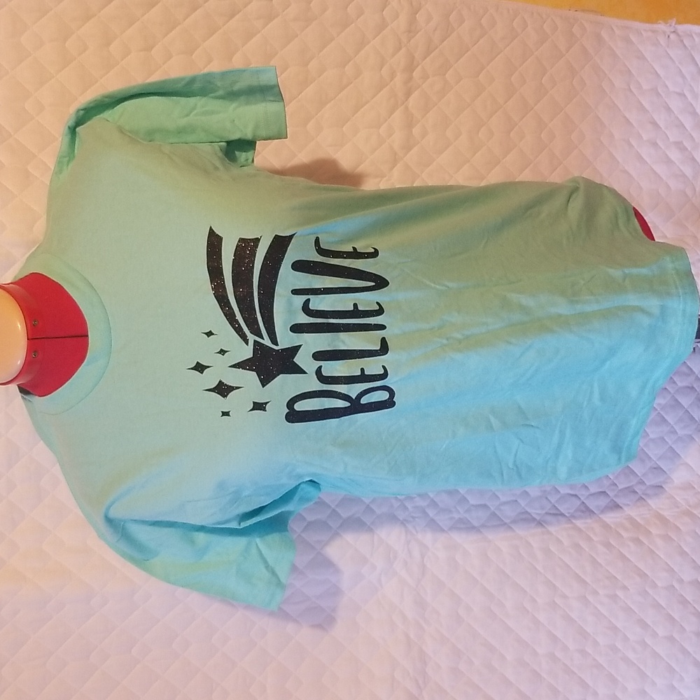 SALE-💥-Christmas teeshirt Lg custom made sparkle